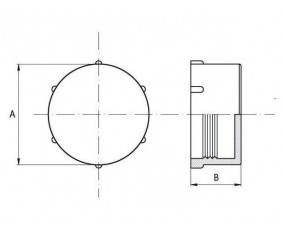 заглушка наружная резьбовая