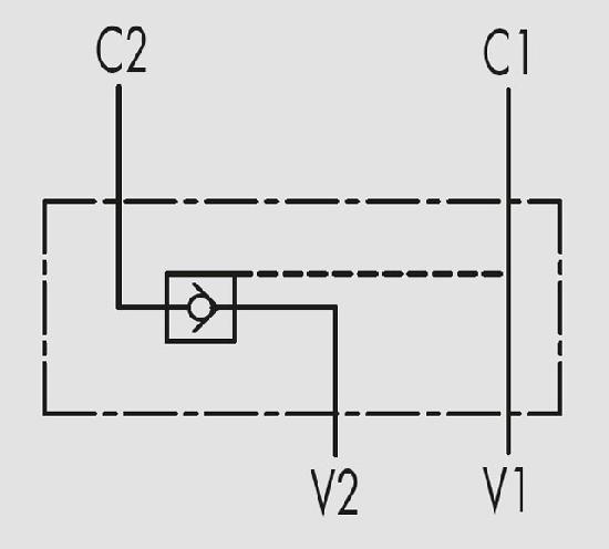 односторонний гидрозамок тип А