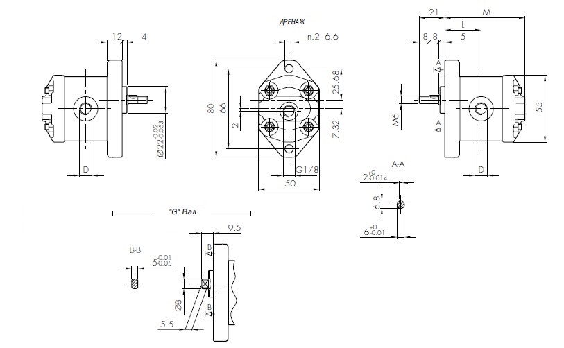 Реверсивные микронасосы 0.25R-0.5R