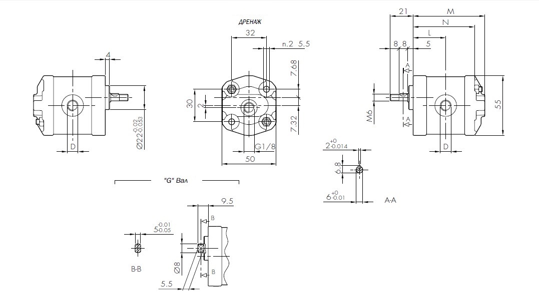 Реверсивные микронасосы U0.25R-U0.5R