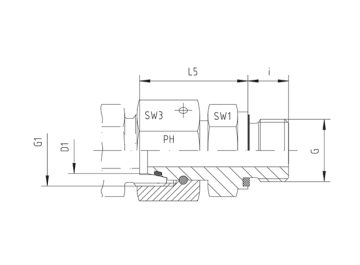 Адаптер порт-гайка